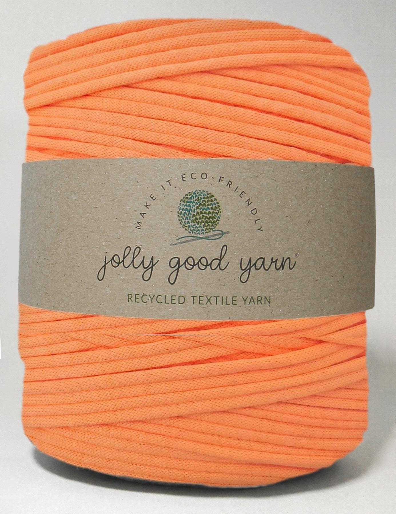 Melon orange t-shirt yarn by Jolly Good Yarn (100-120m)