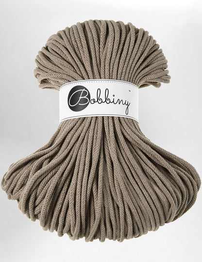 Bobbiny Coffee 5mm Braided Macrame Cord (100m)