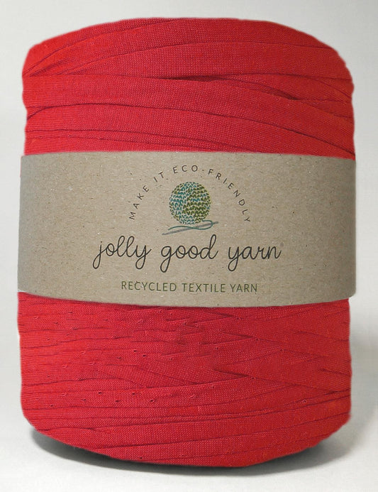 Tomato red t-shirt yarn by Jolly Good Yarn (100-120m)