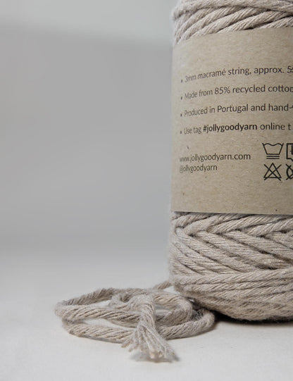 Totnes Taupe 3mm Macrame String (125g)