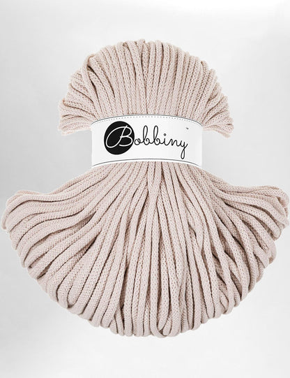 Bobbiny Nude 5mm Braided Macrame Cord (100m)