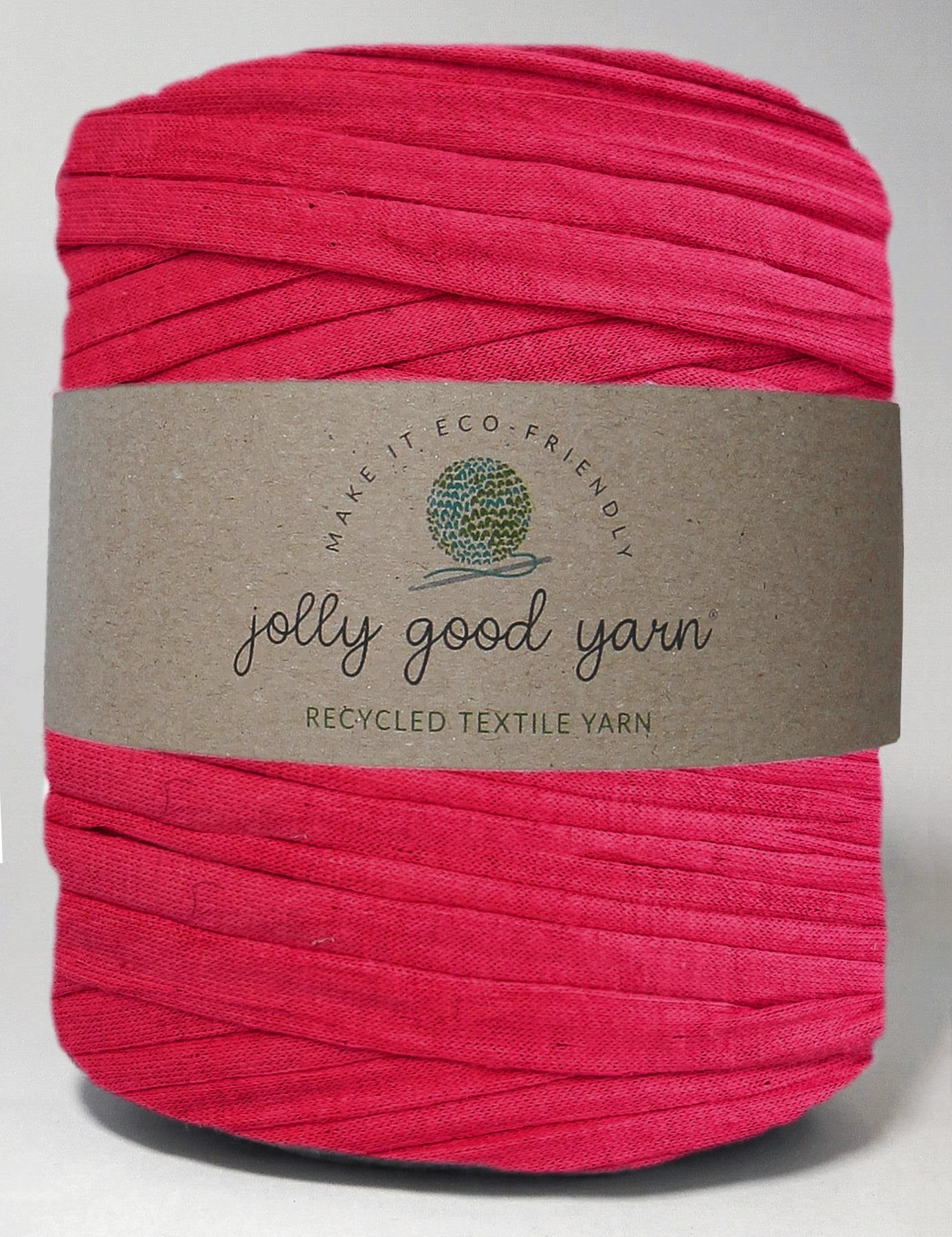 Ruby pink t-shirt yarn (100-120m)