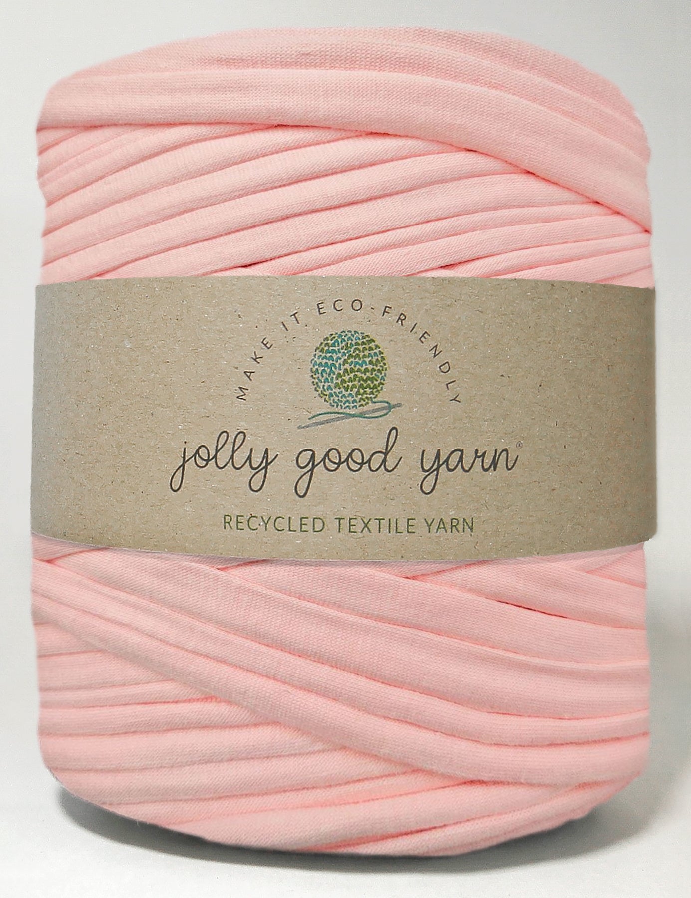 Baby pink t-shirt yarn (100-120m)