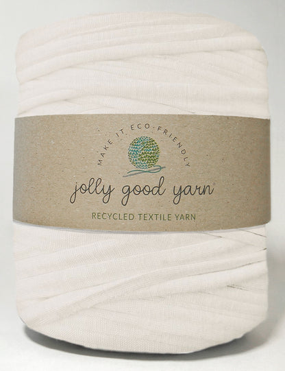 Very pale cream t-shirt yarn (100-120m)