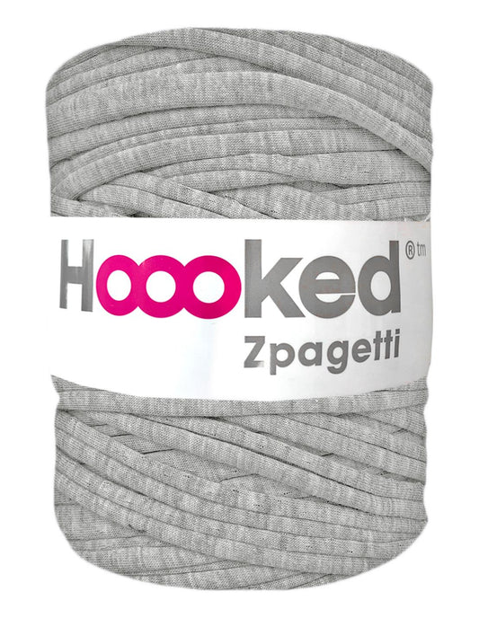 Pale grey t-shirt yarn by Hoooked Zpagetti (100-120m)