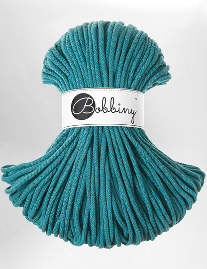 Bobbiny Teal 5mm Braided Macrame Cord (100m)