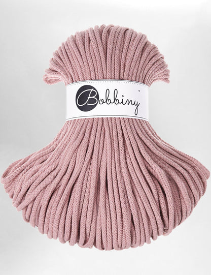 Bobbiny Blush 5mm Braided Macrame Cord (100m)