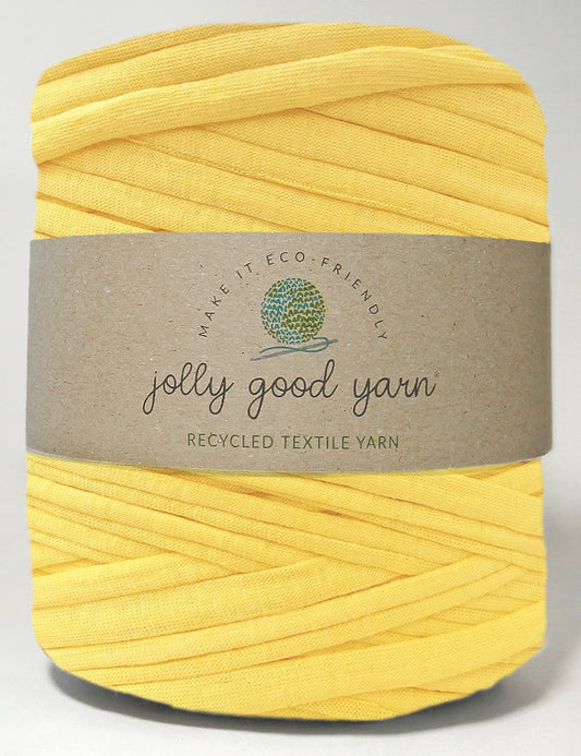 Bright butter yellow t-shirt yarn (100-120m)