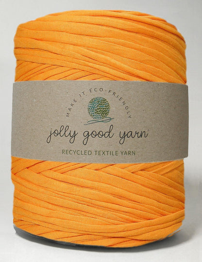 Bright marigold orange t-shirt yarn (100-120m)