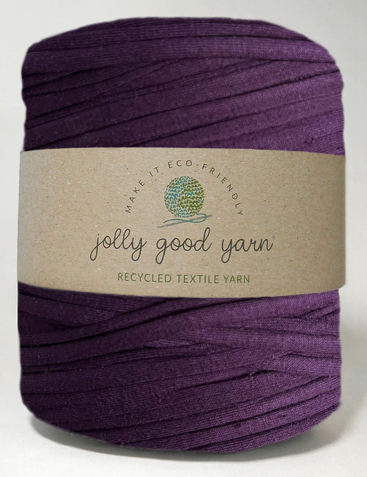 Super deep purple t-shirt yarn by Jolly Good Yarn (100-120m)