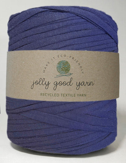 Dark Berry Blue T-Shirt Yarn, Recycled Cotton 800g (100m)