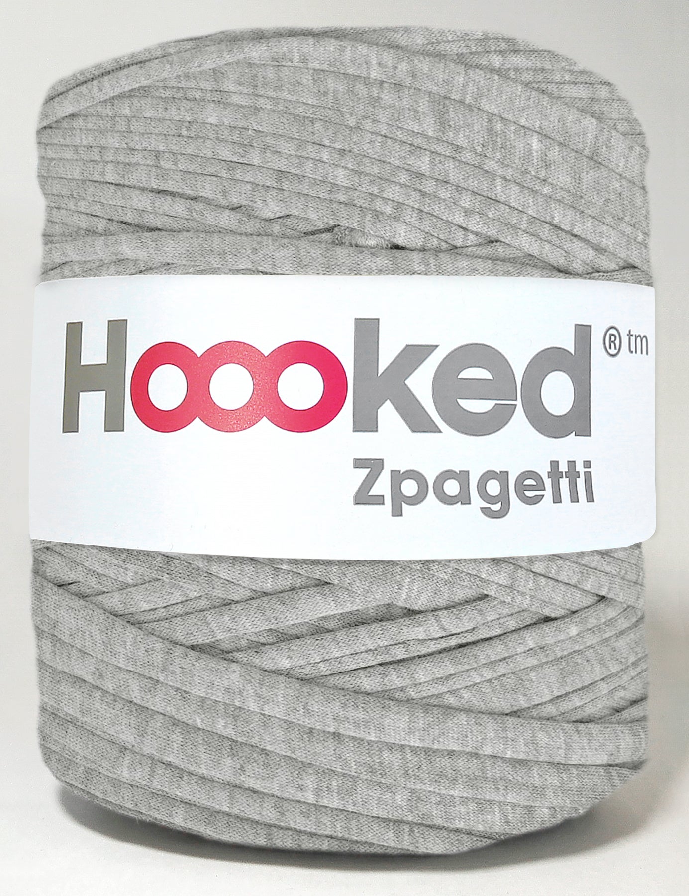 Grey t-shirt yarn by Hoooked Zpagetti (100-120m)