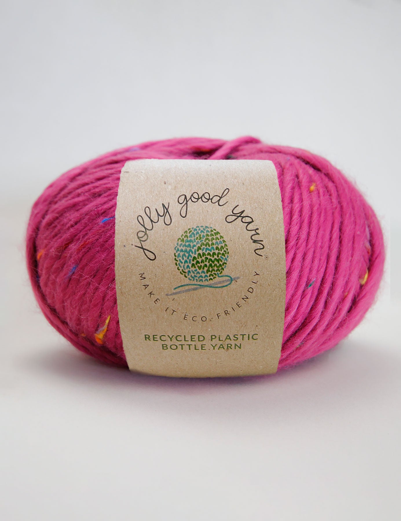 Knowle Fuchsia recycled plastic yarn (100g)