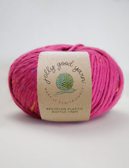 Knowle Fuchsia recycled plastic yarn (100g)