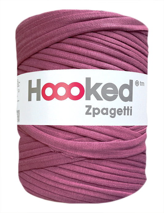 Rich mauve t-shirt yarn by Hoooked Zpagetti (100-120m)