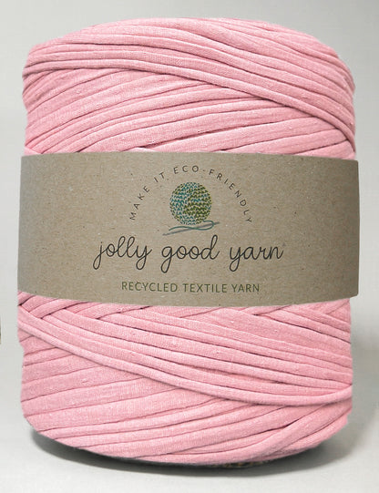 Pale blush pink t-shirt yarn (100-120m)