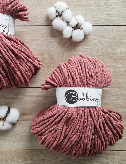 Bobbiny Peony 5mm Braided Macrame Cord (100m)