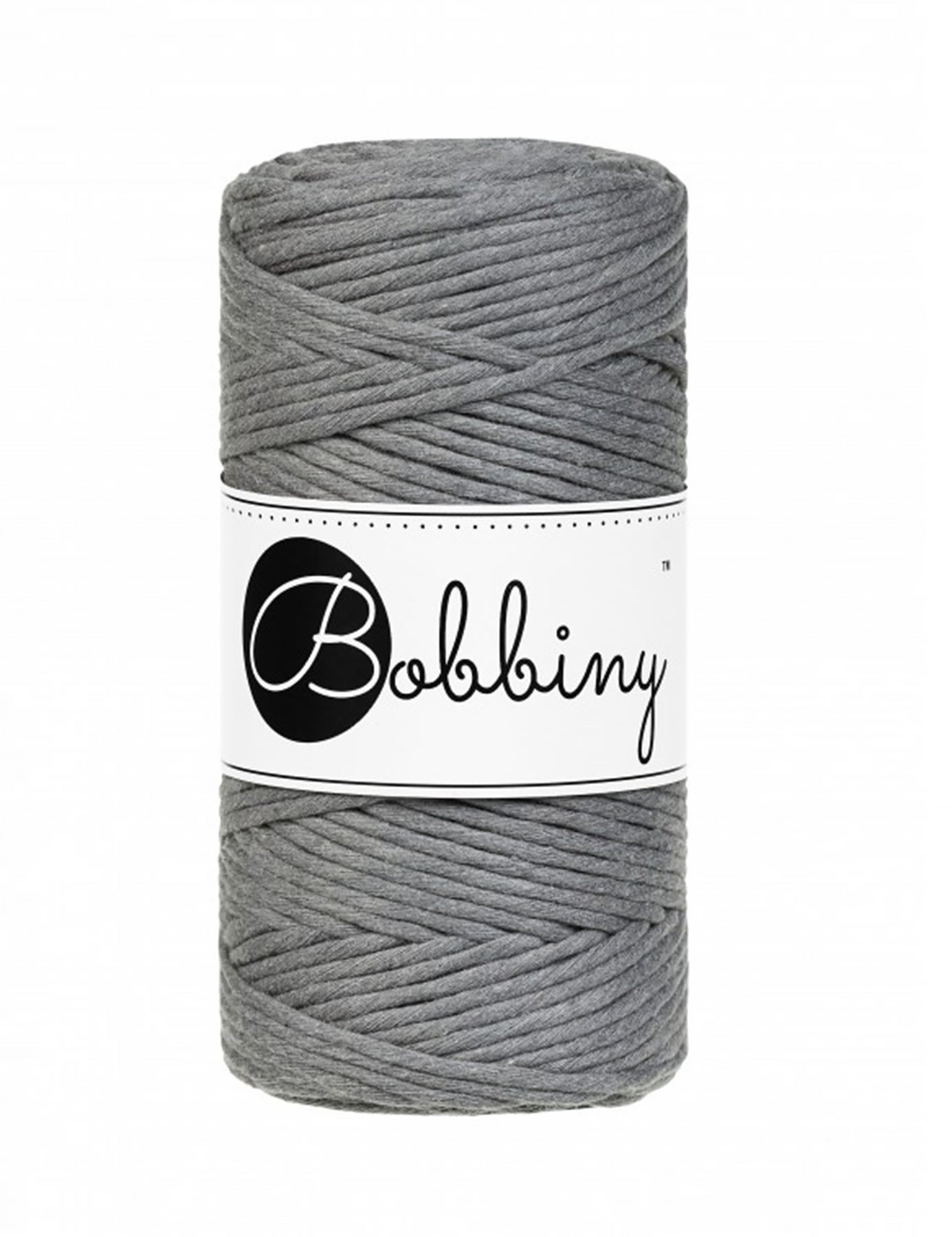 Bobbiny 3mm Stone Grey Macrame Cord (100m) - SALE!