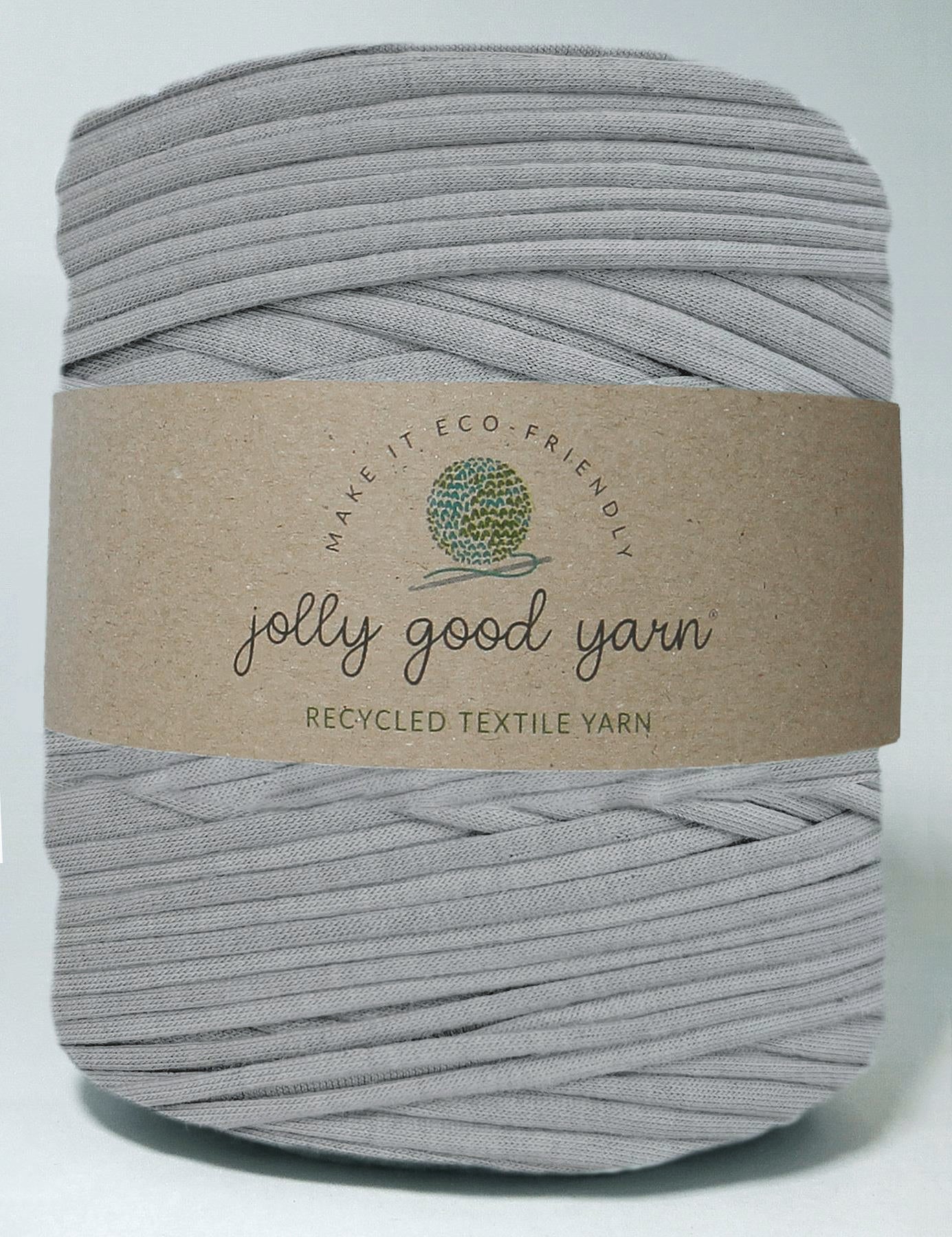 Storm cloud grey t-shirt yarn (100-120m)