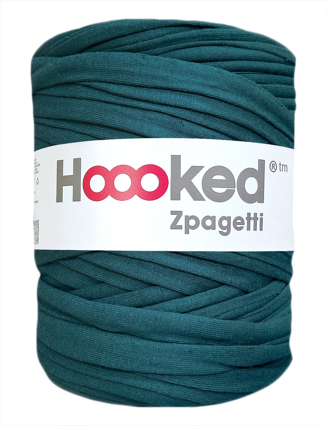 Dark teal t-shirt yarn by Hoooked Zpagetti (100-120m)