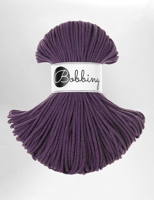 Bobbiny Violet 3mm Braided Macrame Cord (100m)