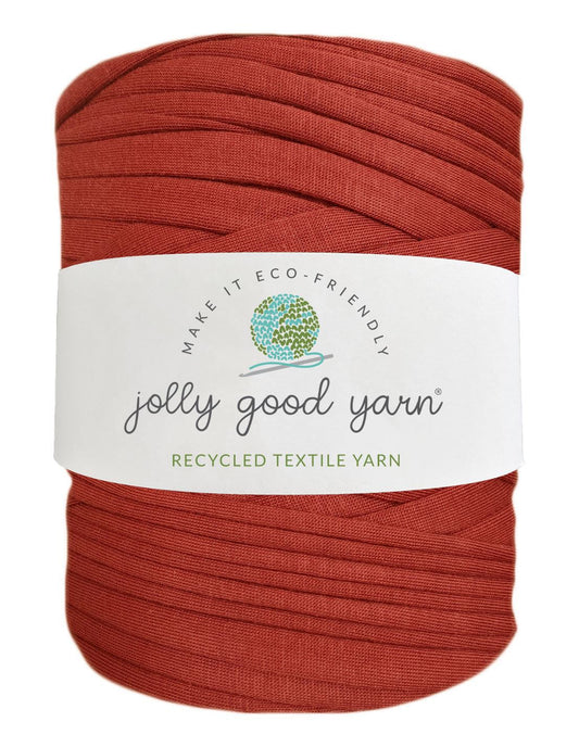 Brick red t-shirt yarn (100-120m)