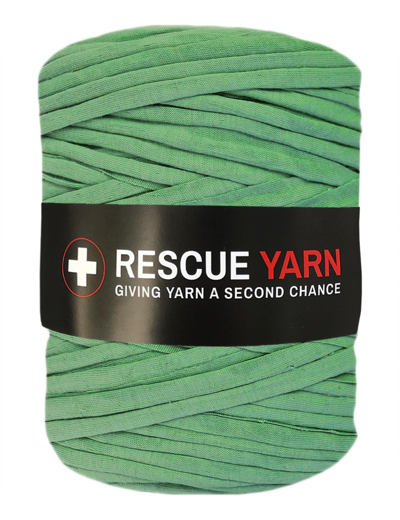 Bright sage green t-shirt yarn by Rescue Yarn (100-120m)