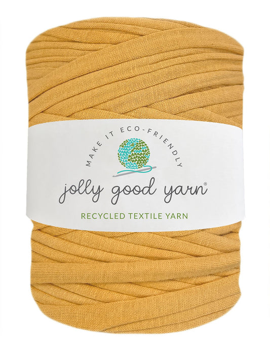 Mustard yellow t-shirt yarn (100-120m)