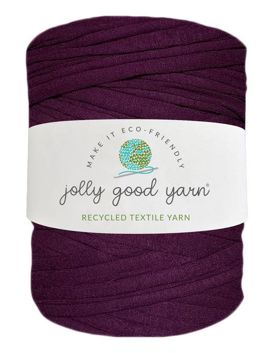 Aubergine purple t-shirt yarn (100-120m)