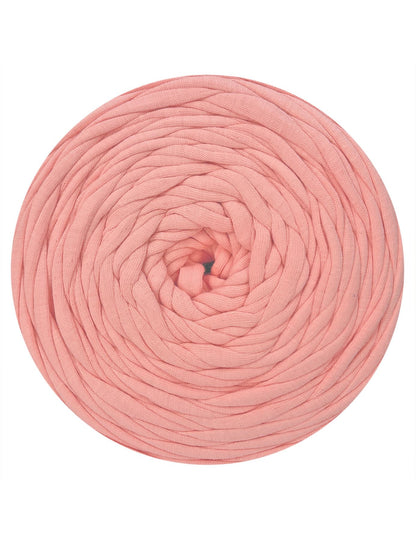 Bright salmon pink t-shirt yarn (100-120m)