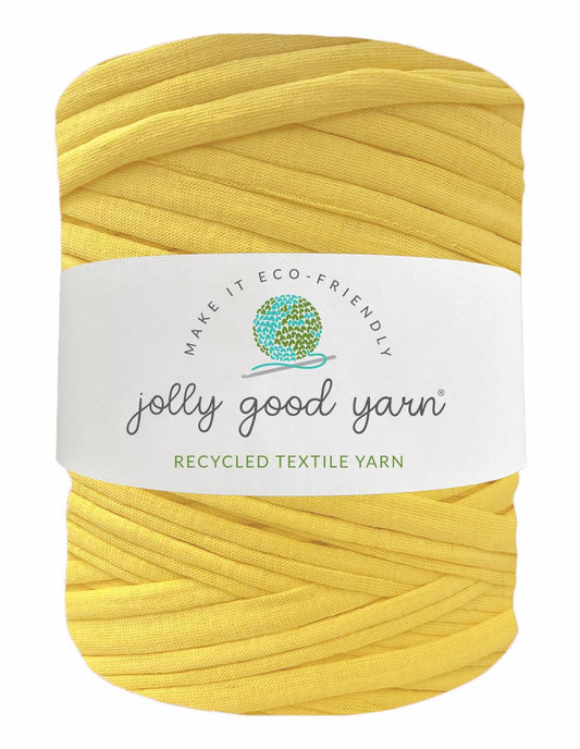 Bright butter yellow t-shirt yarn (100-120m)